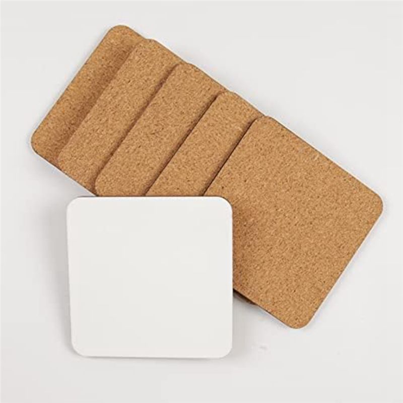 Coaster Sublimation Blank - BHBL 12 Adet Süblimasyon Kare Bardak