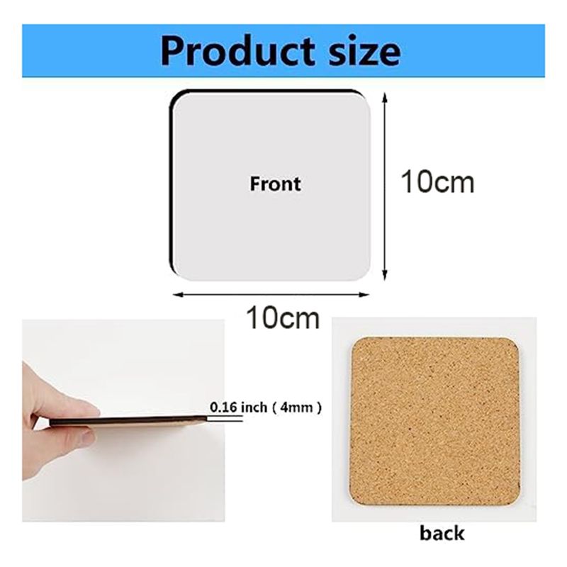BHBL 12 Adet Süblimasyon Kare  - Coaster Sublimation Blank incelemesi ve fiyatı