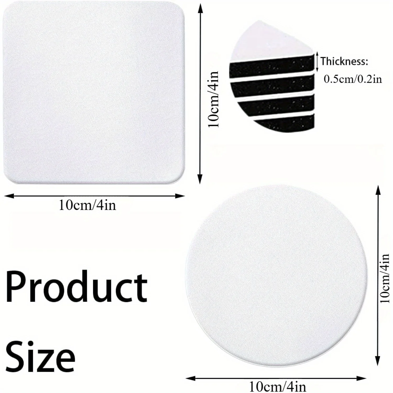 30/50 Adet Kare ve Yuvarlak Sü - Coaster Sublimation Blank incelemesi ve fiyatı
